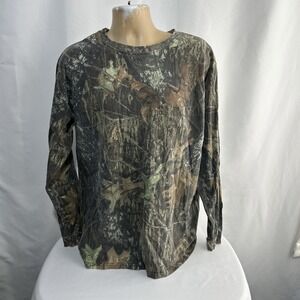 VTG Mossy Oak Shirt Men XL Camouflage Break Up Long Sleeve Hunting Cotton USA